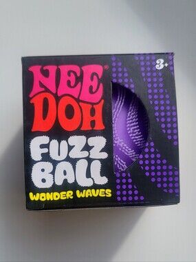 Authentic NEW Needoh Fuzz Ball Wonder Waves - PURPLE